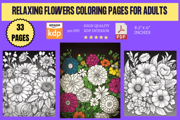 Download Relaxing Flowers Coloring Pages 2 - Relaxing flowers Collection