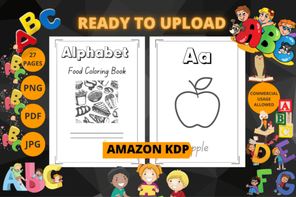 Download Preschool Food Alphabet Coloring Book V2 - Alphabet coloring book Collection