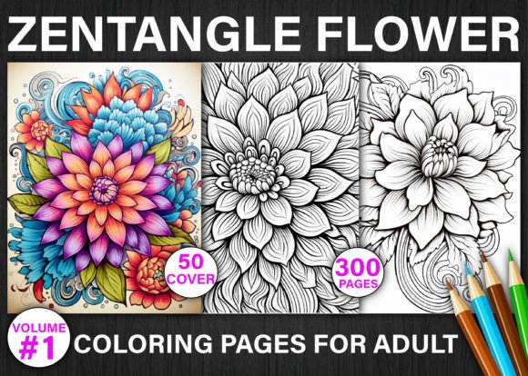 Download 300+ Zentangle Flower Coloring Pages - Zentangle flower coloring pages Collection