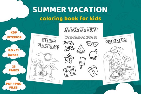 Download Summer Vacation Coloring Book for Kids - Summer vacation coloring Collection