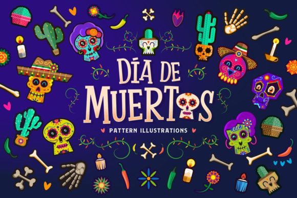 Download Day of the Dead Pattern Illustrations - Illustrations Collection