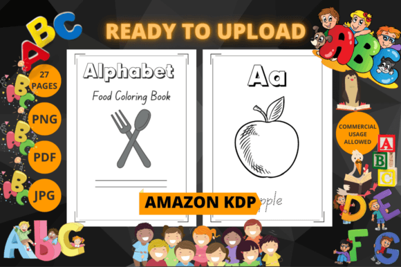 Download Preschool Food Alphabet Coloring Book V3 - Alphabet coloring book Collection