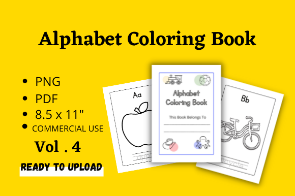 Download Alphabet Coloring Book for Kids V.4 - Alphabet coloring book Collection