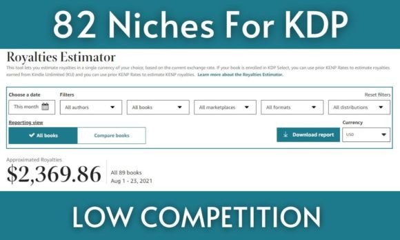 Download 82 Amazon KDP Niches for Low - Kdp niches Collection