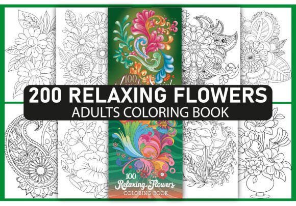 Download 200 Relaxing Flowers Coloring Pages - Relaxing flowers Collection