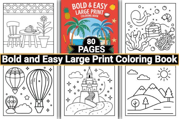 Download Bold and Easy Large Print Coloring Pages - Large print coloring pages Collection