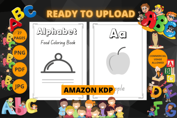 Download Preschool Food Alphabet Coloring Book V6 - Alphabet coloring book Collection