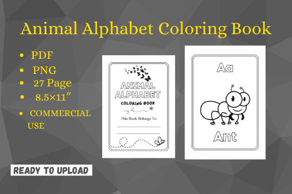 Download Animal Alphabet Coloring Book for Kids - Alphabet coloring book Collection