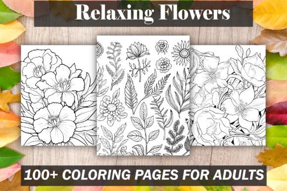 Download Relaxing Flowers Coloring Pages - Relaxing flowers Collection