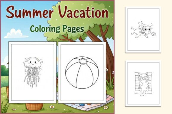 Download Summer Vacation Coloring Adventure - Summer vacation coloring Collection